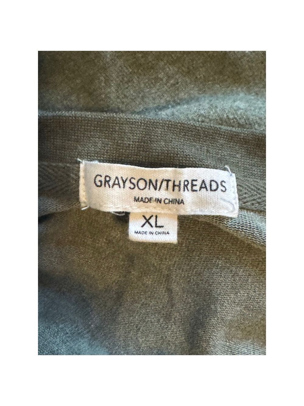 Women's Grayson Threads Green/Gray Love Graphic Sweatshirt XL - Picture 3 of 4